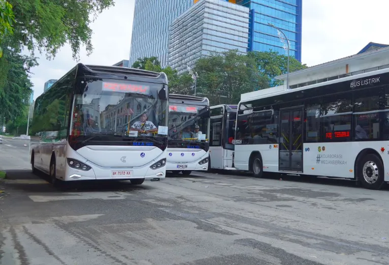 Bus Listrik Medan Rute Tembung