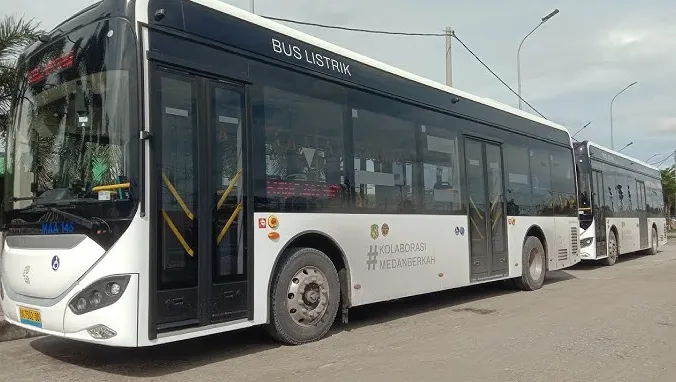 Cara Pantau Bus Listrik Medan