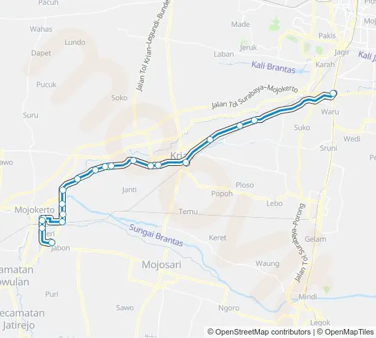 Rute Bus Listrik K2