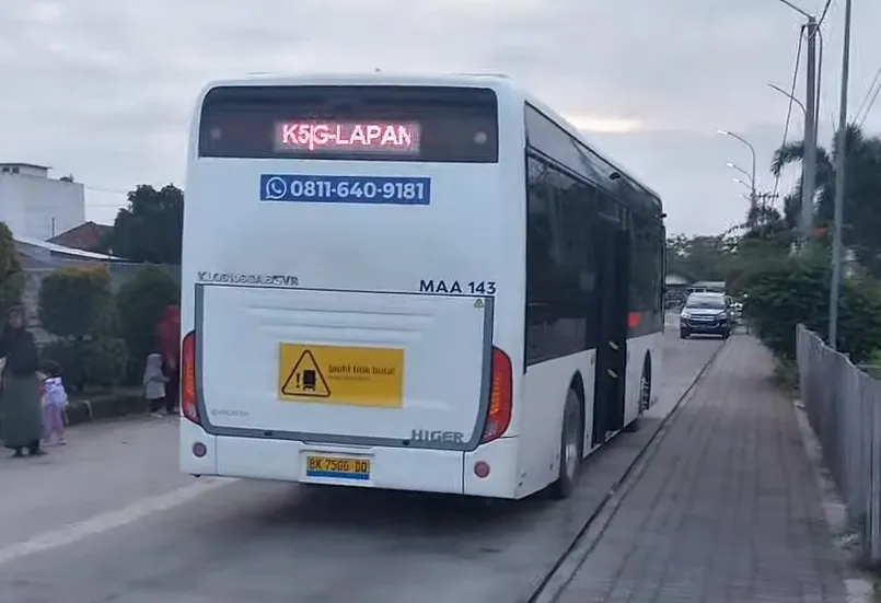 Kebersihan Bus Listrik Medan