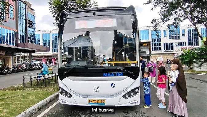 Bus listrik Medan ke Pusat Kota