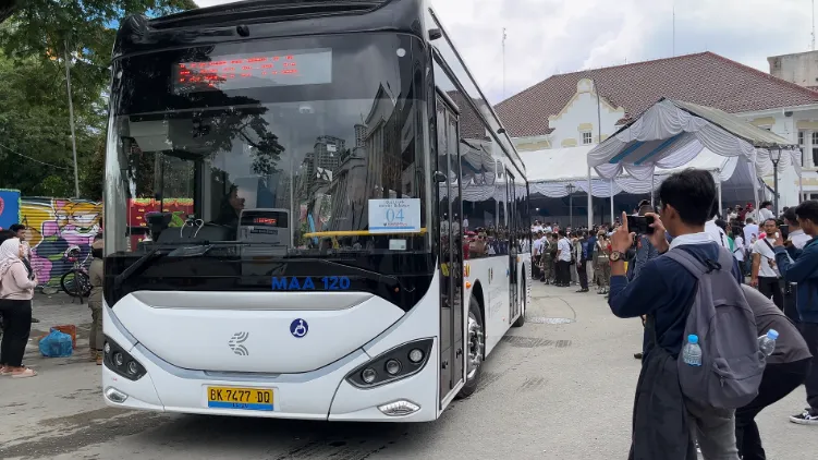 Bus listrik Medan ke Pusat Kota