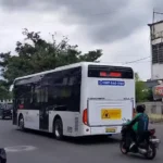 Pengemudi Bus Listrik Medan