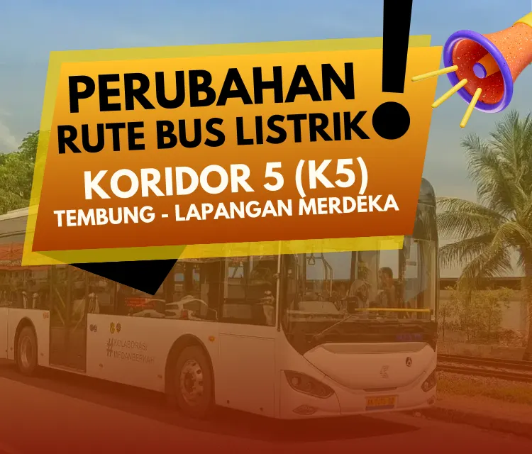 Perubahan Rute Bus Listrik K5