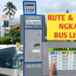 Peta rute bus listrik Medan