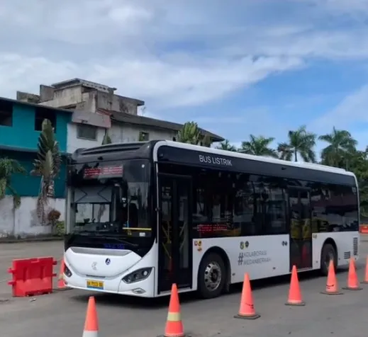 Halte-halte di Rute Bus Listrik Medan Koridor 1